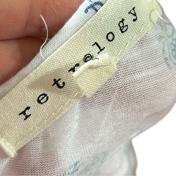 Retrology Red White And Blue Sleeveless Top Floral Print, Size XS - Picture 5 of 10